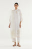 Stitched Embroidered Raw Silk Suit
