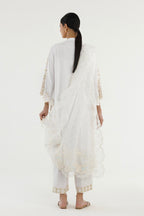 Stitched Embroidered Raw Silk Suit