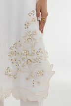 Stitched Embroidered Raw Silk Suit