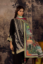 Stitched Embroidered Raw Silk Suit
