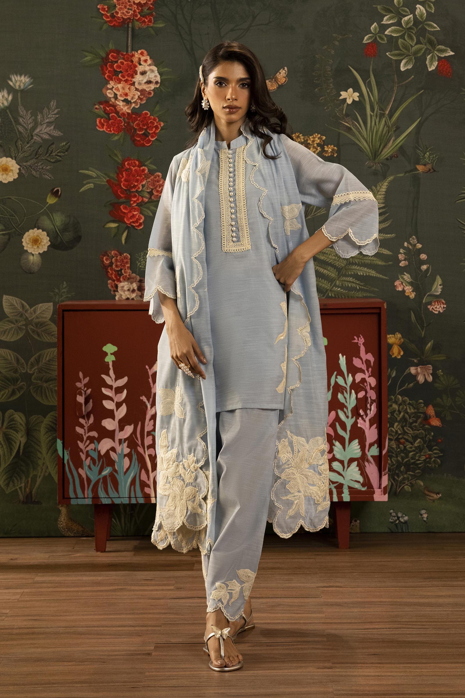 Stitched Embroidered Monark Suit