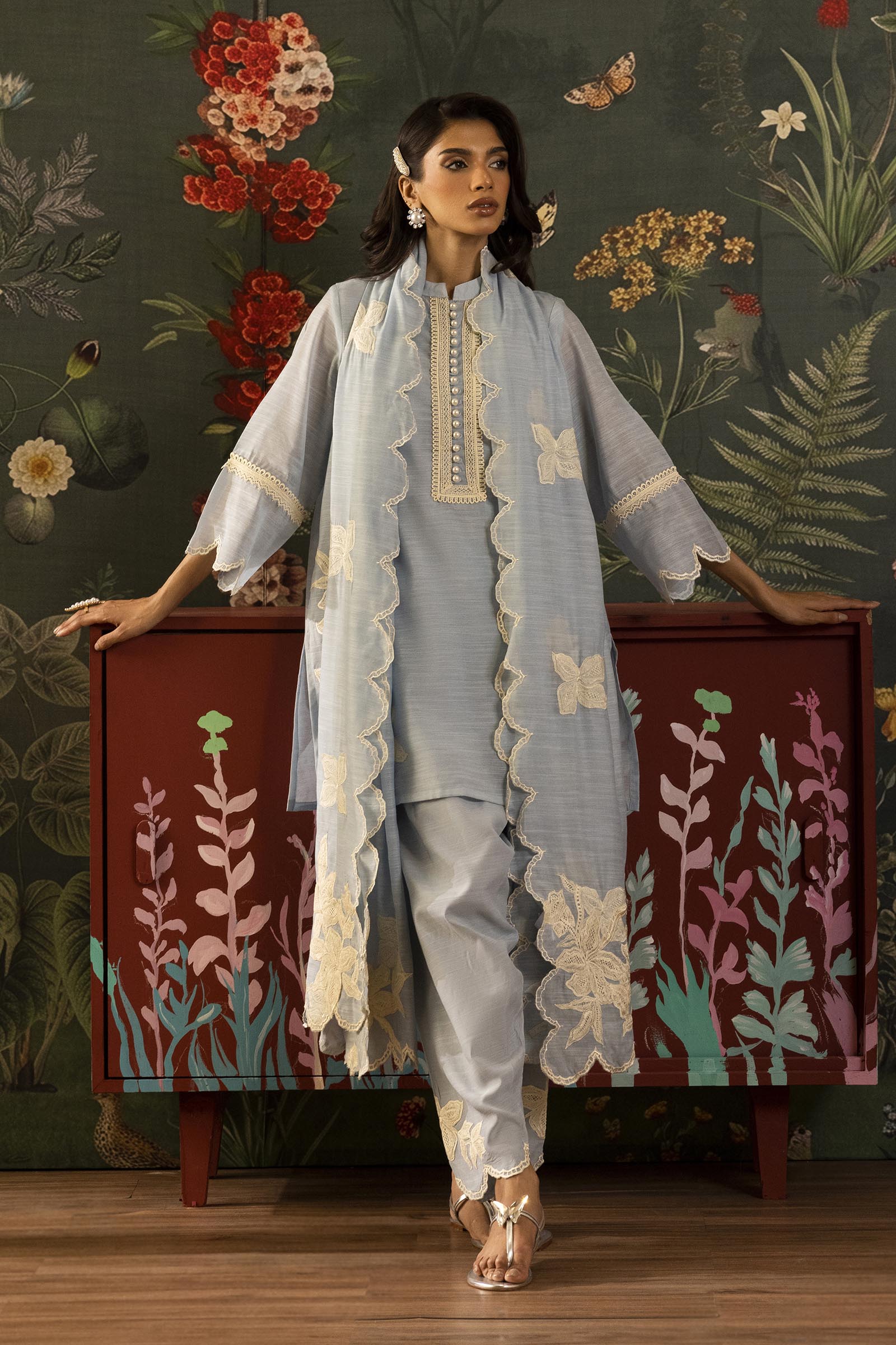 Stitched Embroidered Monark Suit