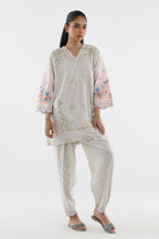 Stitched Embroidered Lawn Shirt+ Shalwar