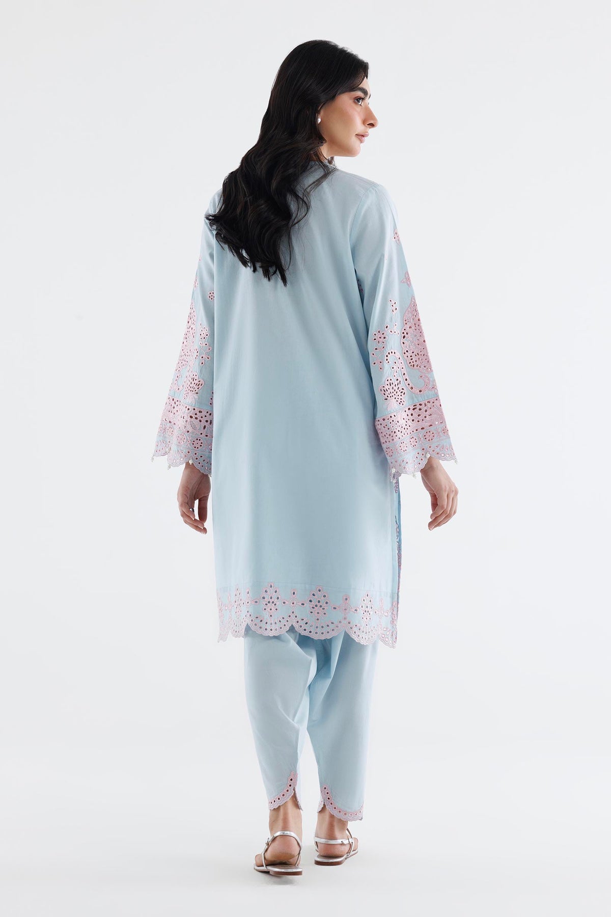 Stitched Embroidered Lawn Shirt+ Shalwar