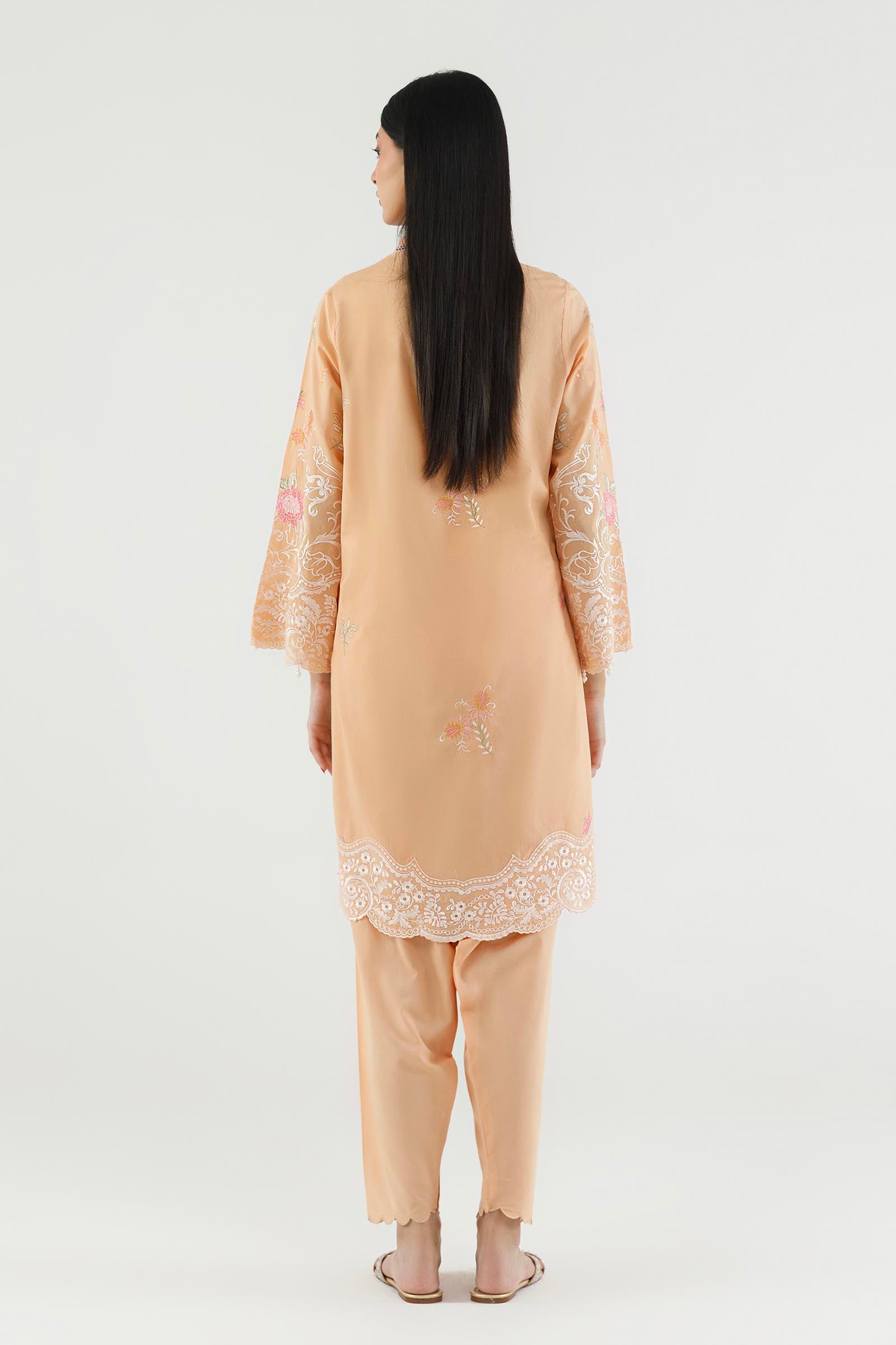 Stitched Embroidered Lawn Shirt+ Shalwar