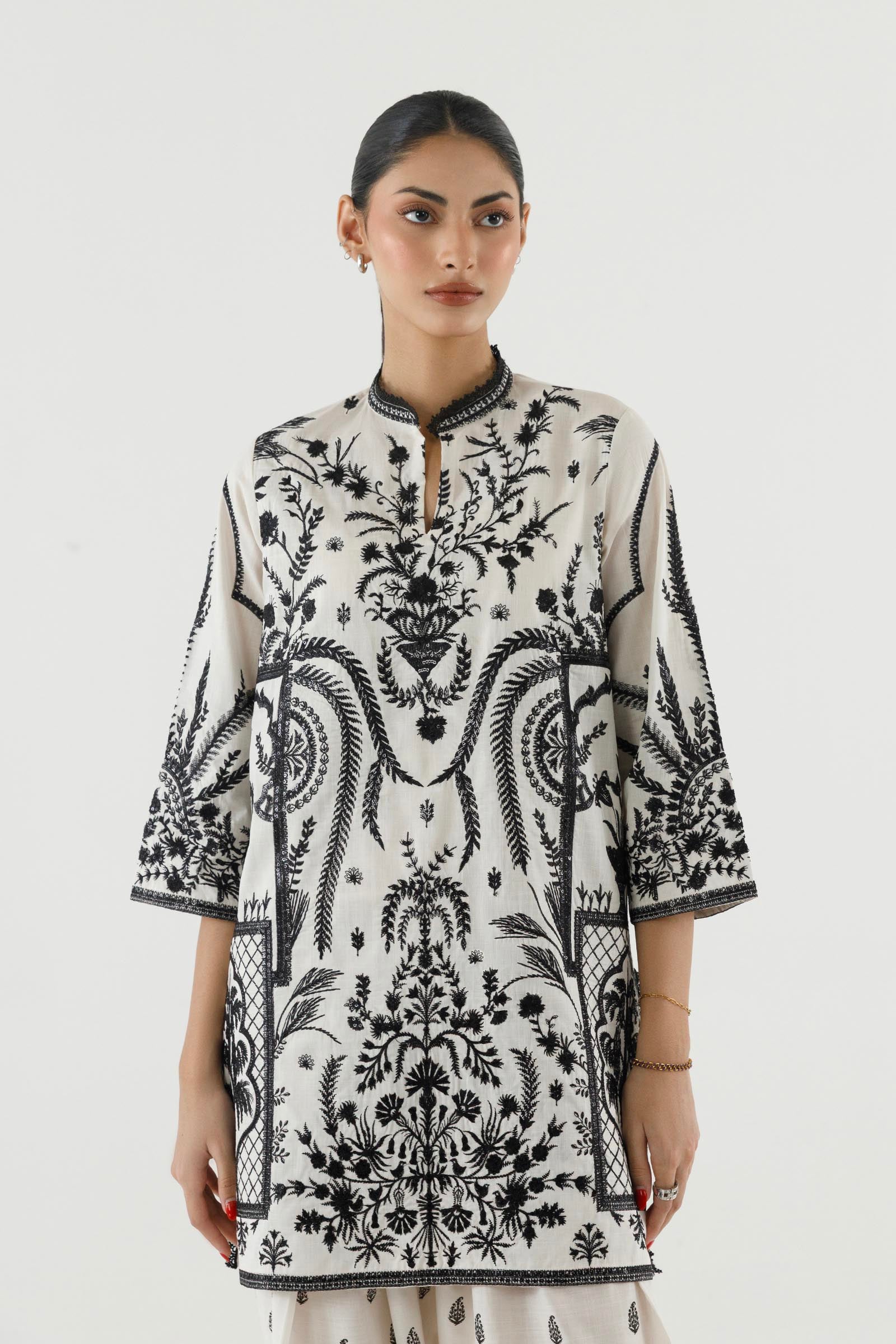 Stitched Embroidered Lawn Shirt+ Shalwar