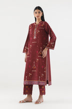 Stitched Embroidered Lawn Shirt+ Culotte
