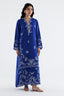 Stitched Embroidered Raw Silk Shirt+ Culotte