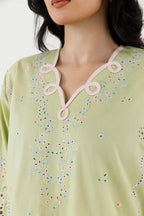 Stitched Embroidered Lawn Shirt + Shalwar