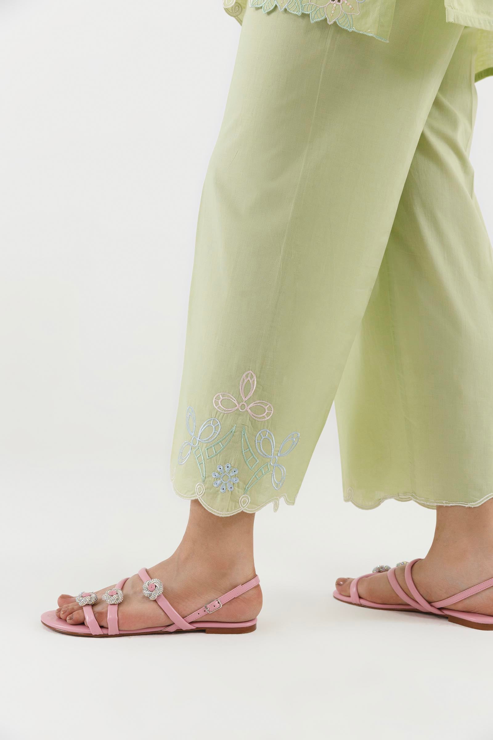 Stitched Embroidered Lawn Shirt + Shalwar