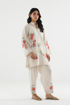 Stitched Embroidered Chambray Shirt+ Shalwar