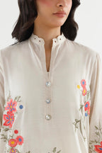 Stitched Embroidered Chambray Shirt+ Shalwar