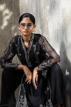 Stitched Embroidered Slub Shirt+ Culotte