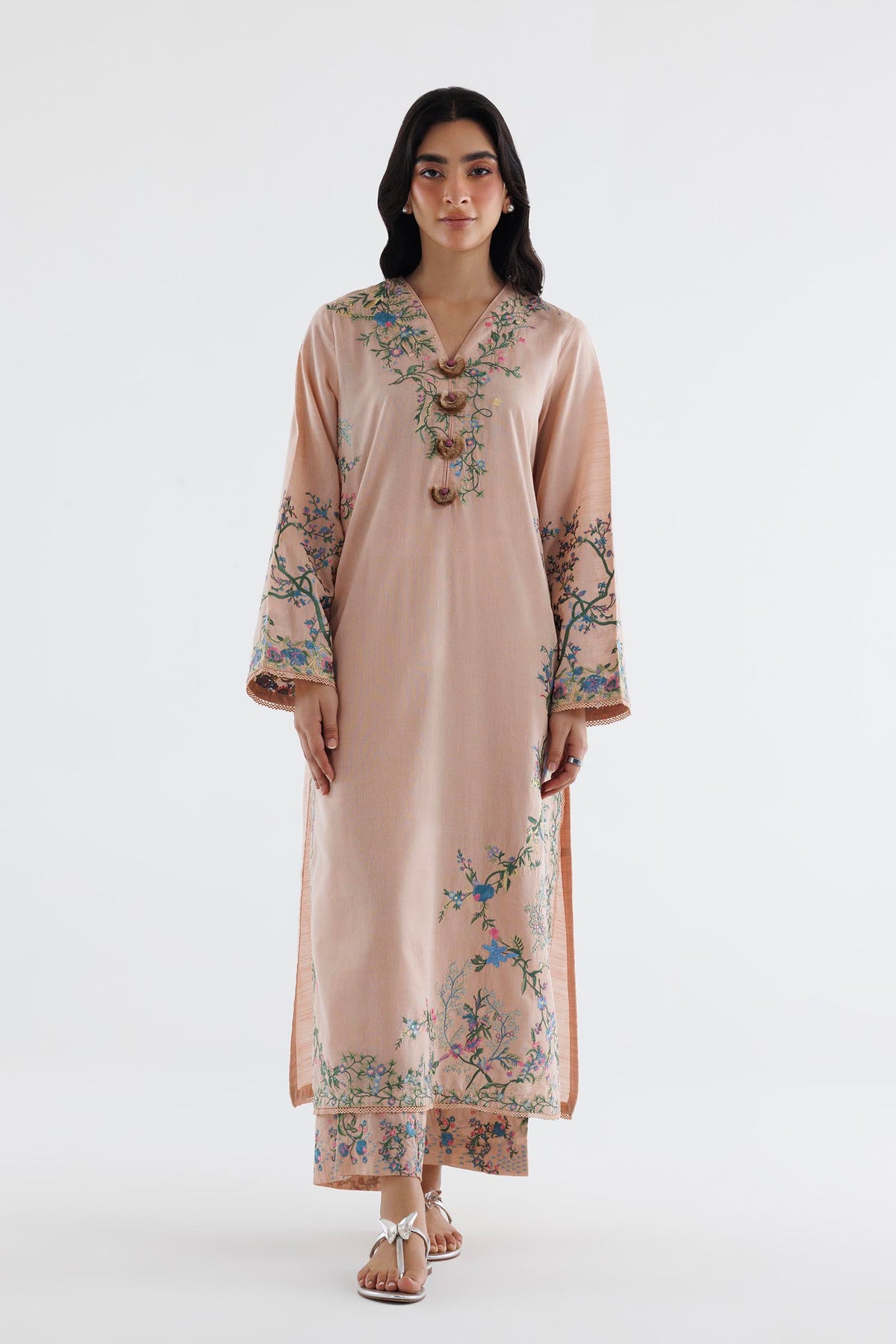 Stitched Embroidered Chambary Shirt+ Culotte Main image