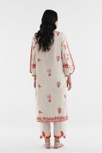 Stitched Embroidered Khaadi Silk Shirt+ Culotte