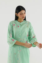 Stitched Embroidered Lawn Shirt+ Culotte