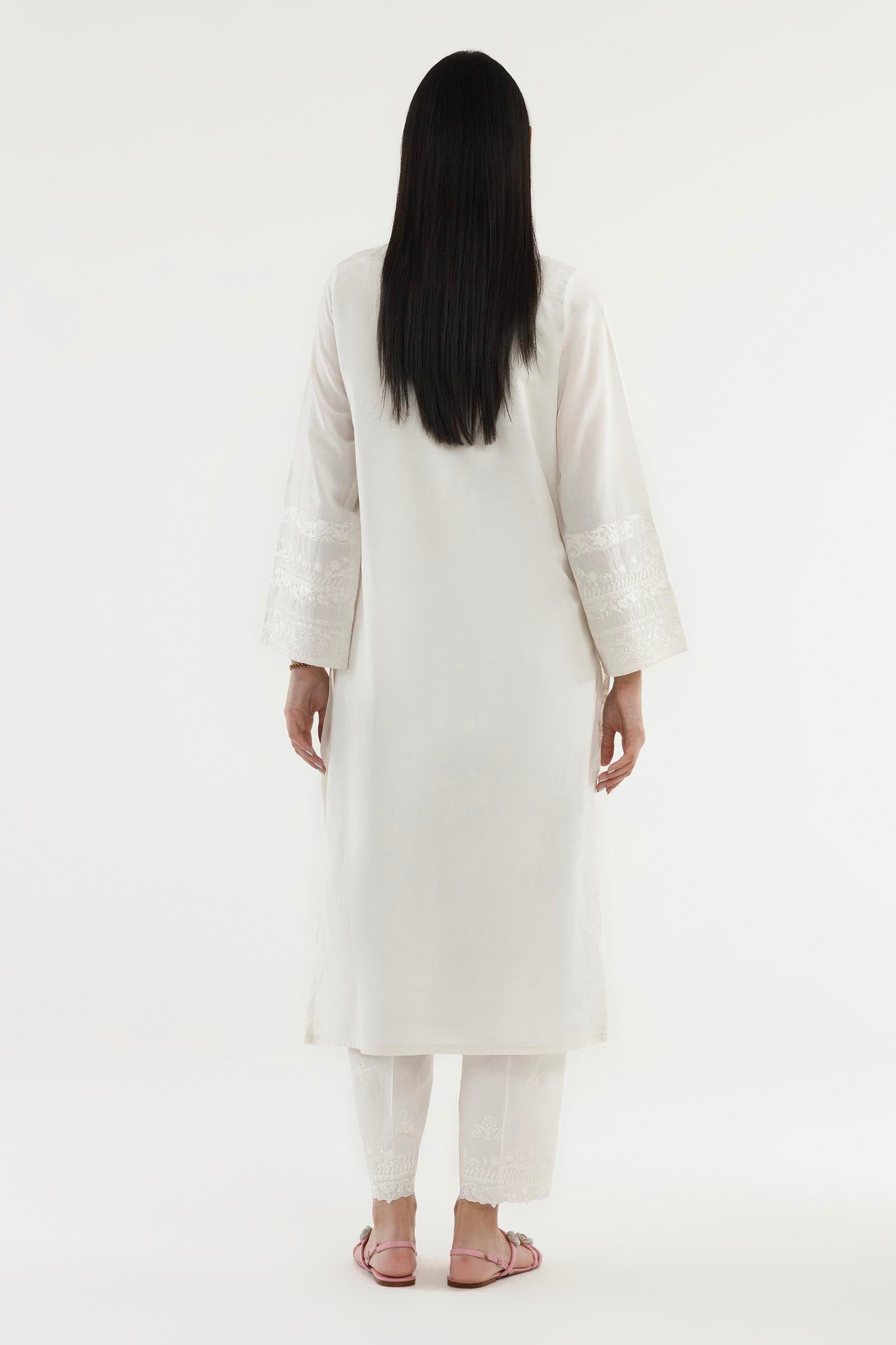Stitched Embroidered Lawn Shirt+ Culotte