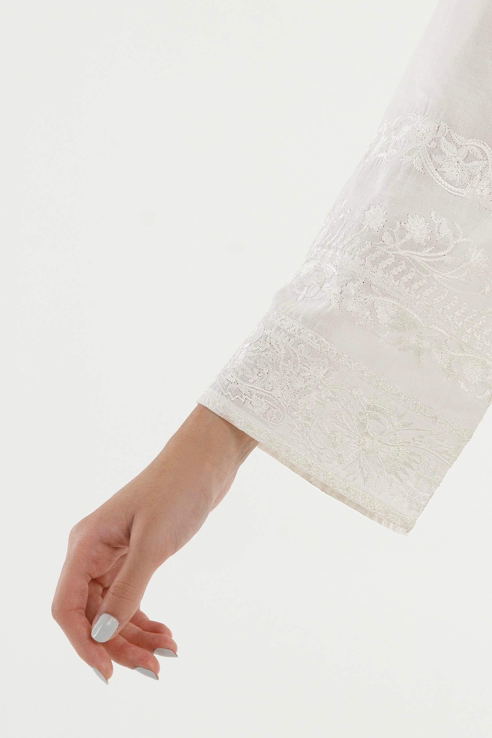 Stitched Embroidered Lawn Shirt+ Culotte