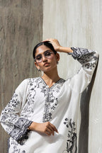 Stitched Embroidered Khaadi Silk Shirt+ Culotte