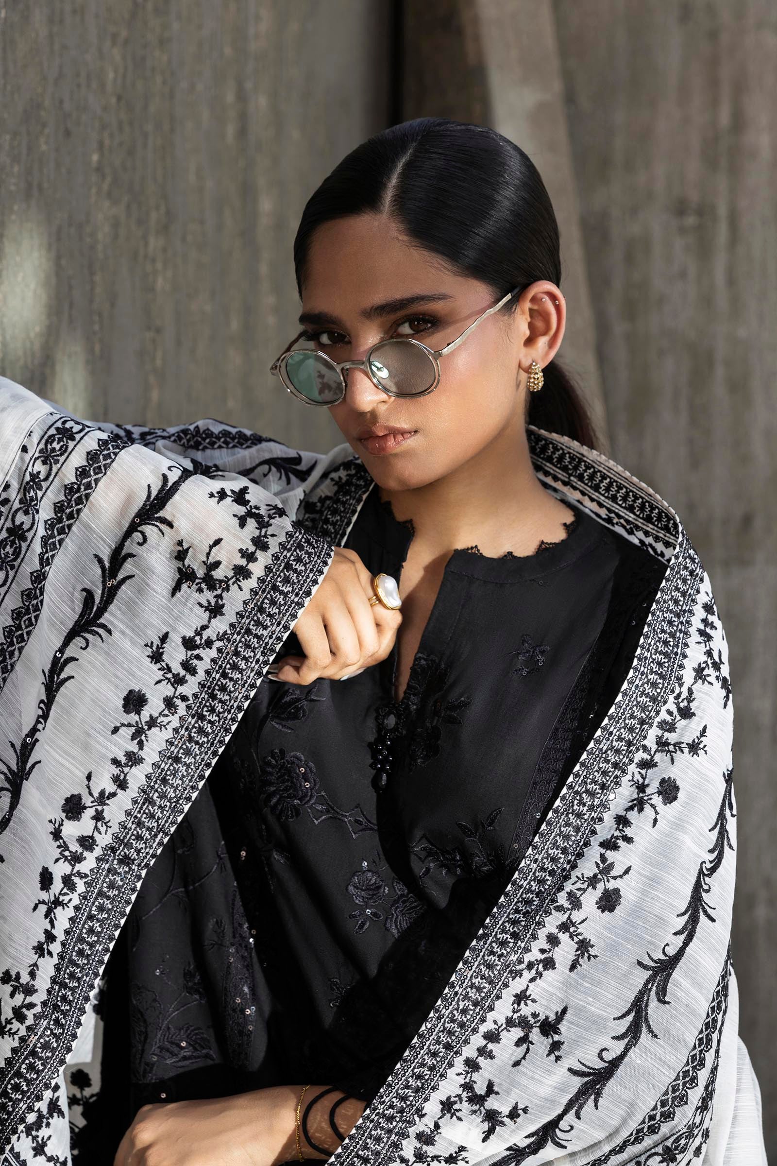 Stitched Embroidered Lawn Suit