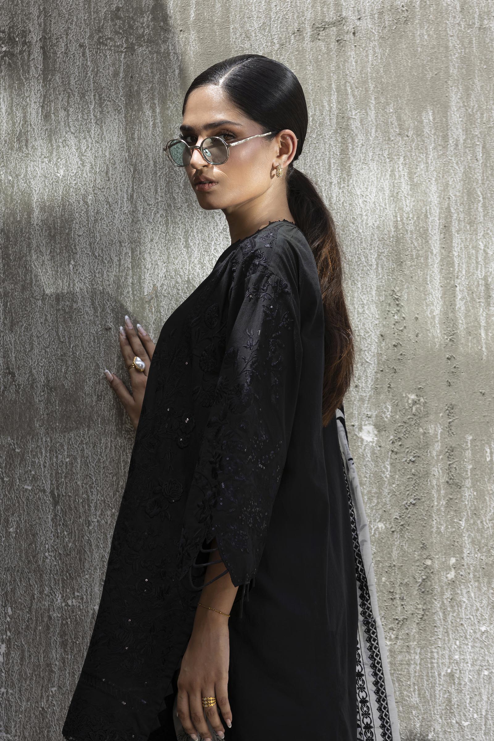Stitched Embroidered Lawn Suit