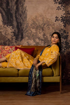 Stitched Embroidered Raw Silk Suit