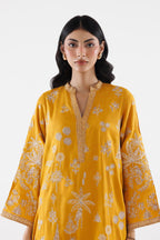 Stitched Embroidered Raw Silk Suit