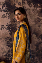 Stitched Embroidered Raw Silk Suit
