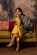 Stitched Embroidered Raw Silk Suit