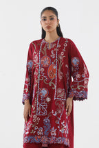 Stitched Embroidered Lawn Shirt+ Culotte
