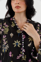 Stitched Embroidered Lawn Shirt+ Culotte