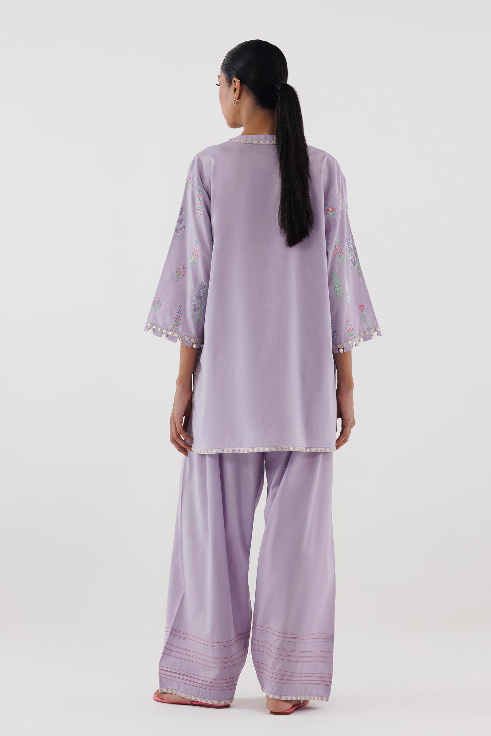 Stitched Embroidered Lawn Shirt+ Shalwar