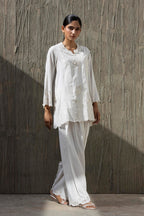 Stitched Embroidered Khaadi Silk Shirt+ Shalwar