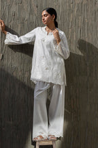 Stitched Embroidered Khaadi Silk Shirt+ Shalwar