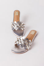 Metalic Silver Slides