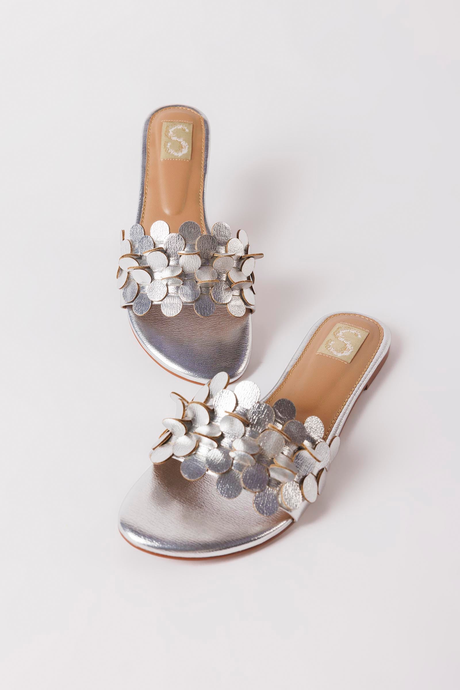 Metalic Silver Slides