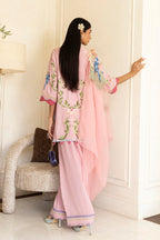 Stitched Embroidered Raw Silk Shirt+ Shalwar