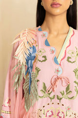 Pink Organza Dupatta