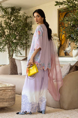 Stitched Embroidered Raw Silk Shirt+ Shalwar