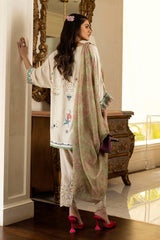 Stitched Embroidered Raw Silk Shirt+ Shalwar