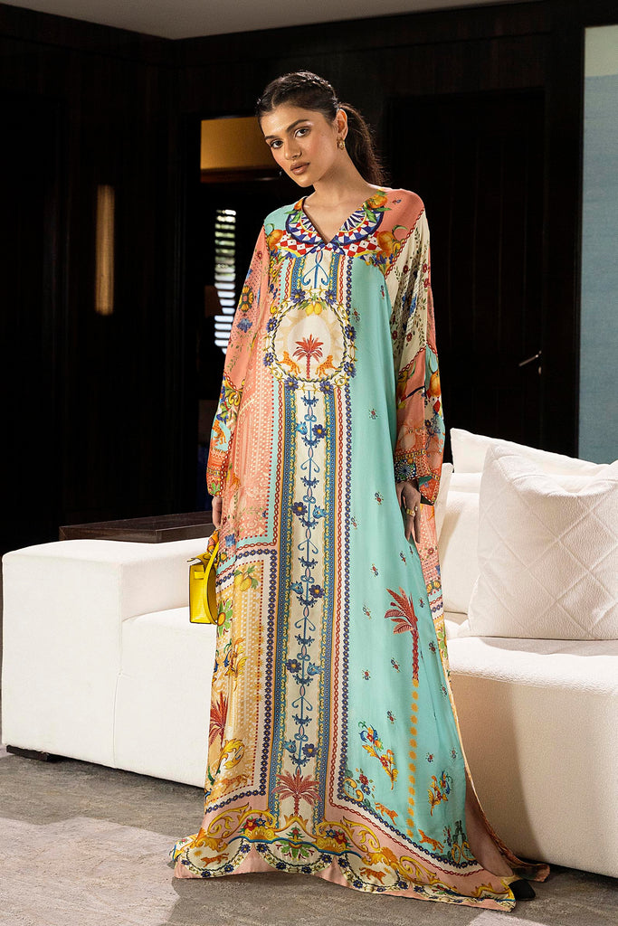 Stitched Safi & Me Sheesha Silk Kaftan