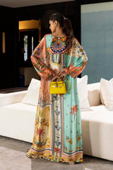 Stitched Safi & Me Sheesha Silk Kaftan