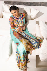 Stitched Safi & Me Sheesha Silk Kaftan