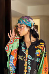 Stitched Safi & Me Sheesha Silk Kaftan