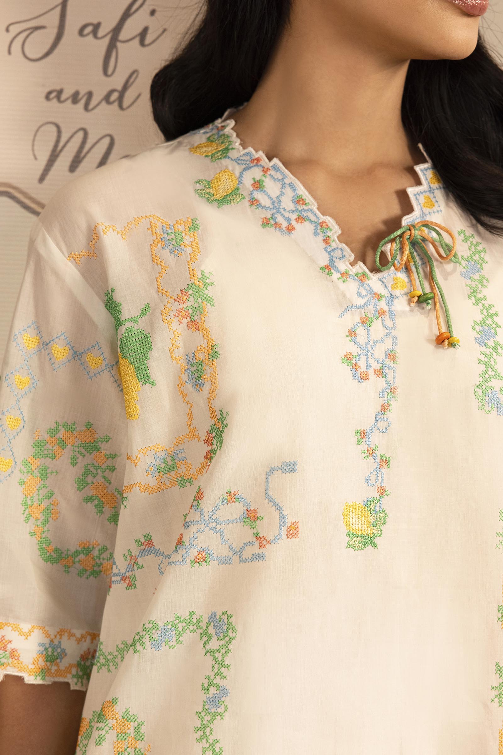 Stitched Embroidered Lawn Shirt+ Shalwar