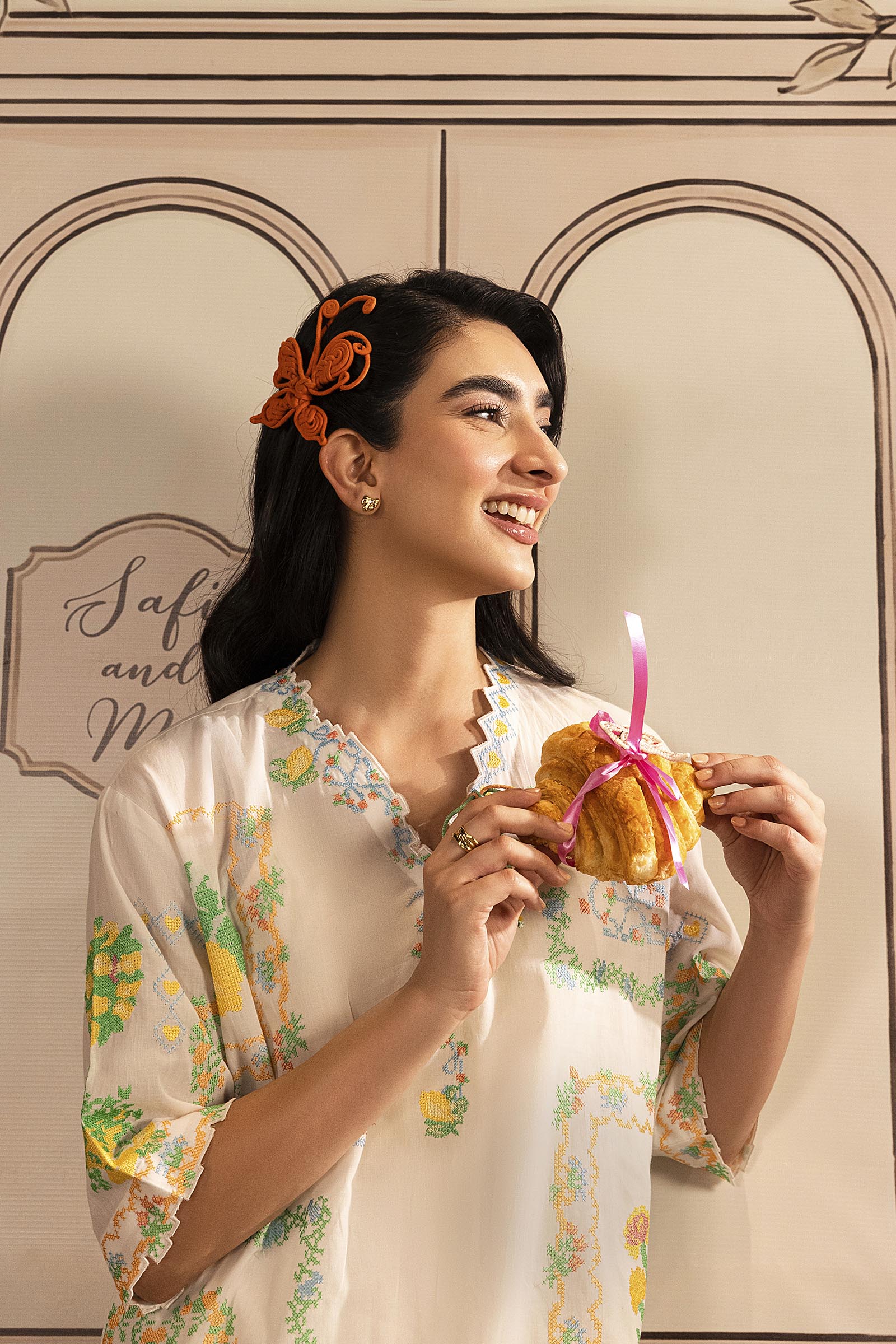 Stitched Embroidered Lawn Shirt+ Shalwar