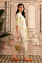 Stitched Embroidered Lawn Shirt+ Shalwar