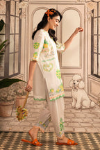 Stitched Embroidered Lawn Shirt+ Shalwar
