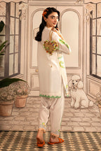 Stitched Embroidered Lawn Shirt+ Shalwar