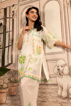 Stitched Embroidered Lawn Shirt+ Shalwar